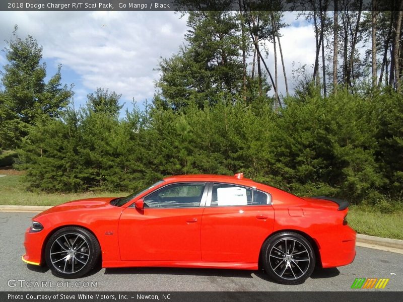 Go Mango / Black 2018 Dodge Charger R/T Scat Pack