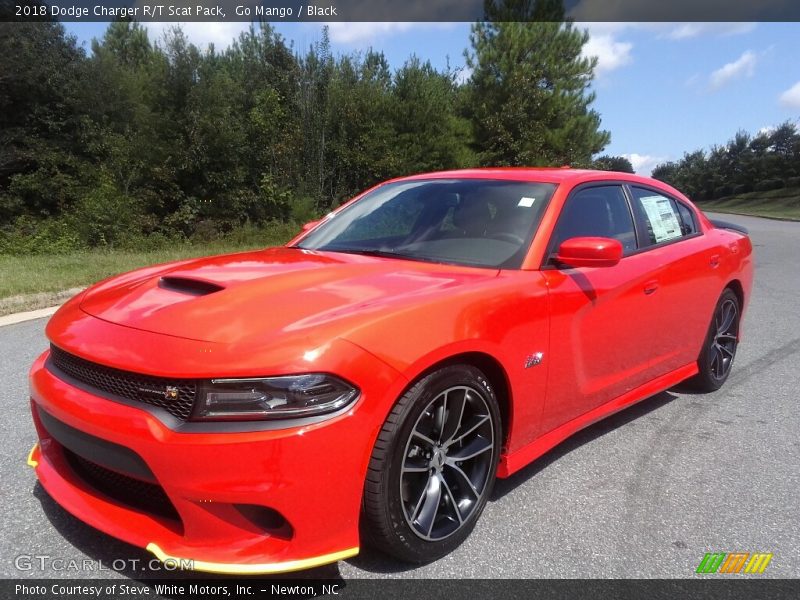 Go Mango / Black 2018 Dodge Charger R/T Scat Pack