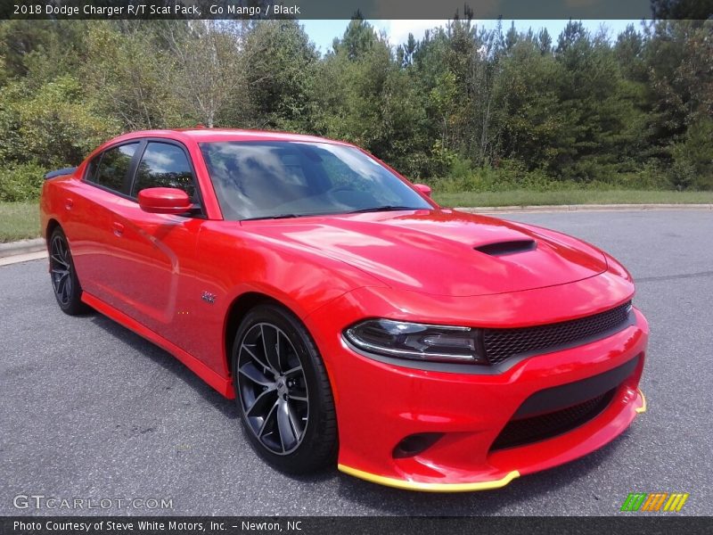 Go Mango / Black 2018 Dodge Charger R/T Scat Pack