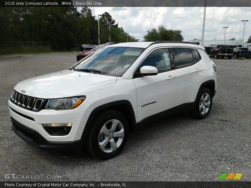 White / Black/Ski Gray 2018 Jeep Compass Latitude