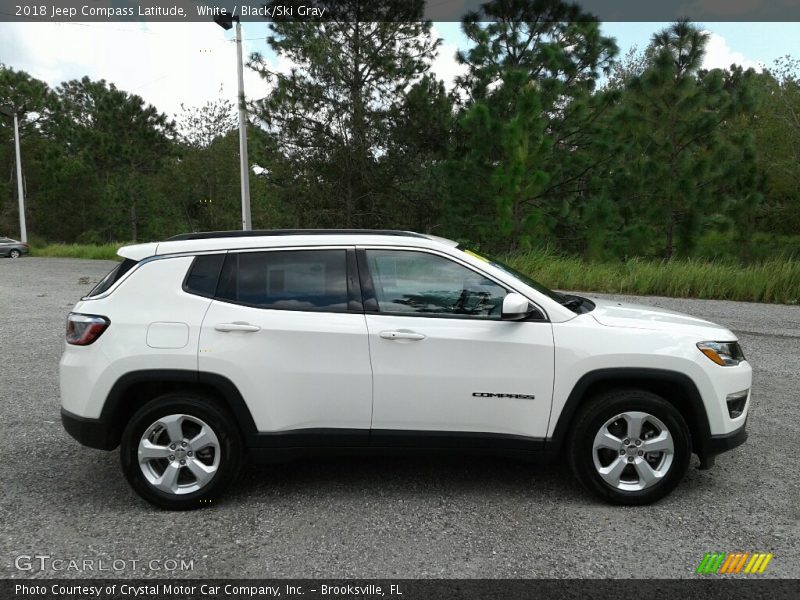 White / Black/Ski Gray 2018 Jeep Compass Latitude