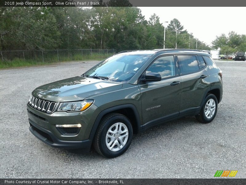 Olive Green Pearl / Black 2018 Jeep Compass Sport