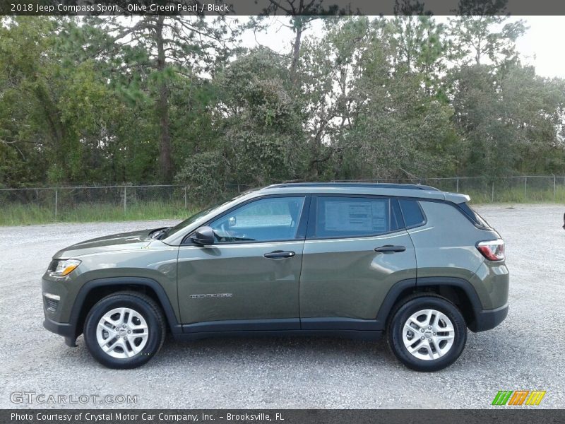 Olive Green Pearl / Black 2018 Jeep Compass Sport