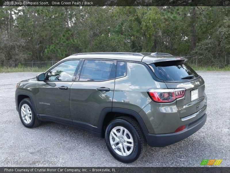 Olive Green Pearl / Black 2018 Jeep Compass Sport