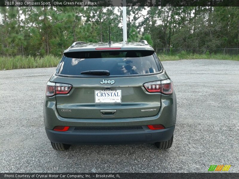 Olive Green Pearl / Black 2018 Jeep Compass Sport