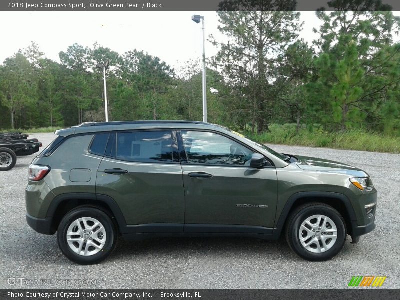 Olive Green Pearl / Black 2018 Jeep Compass Sport