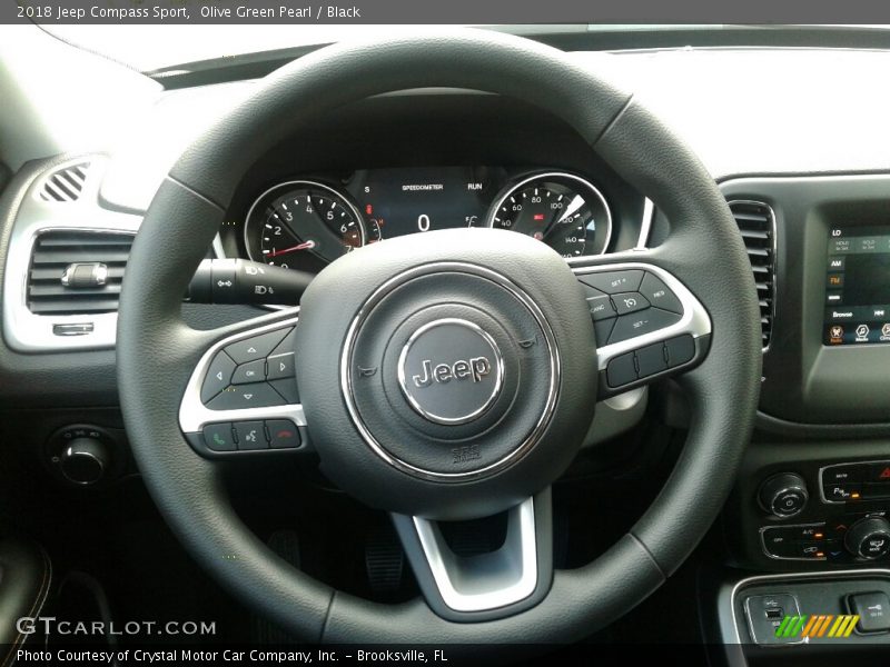 Olive Green Pearl / Black 2018 Jeep Compass Sport