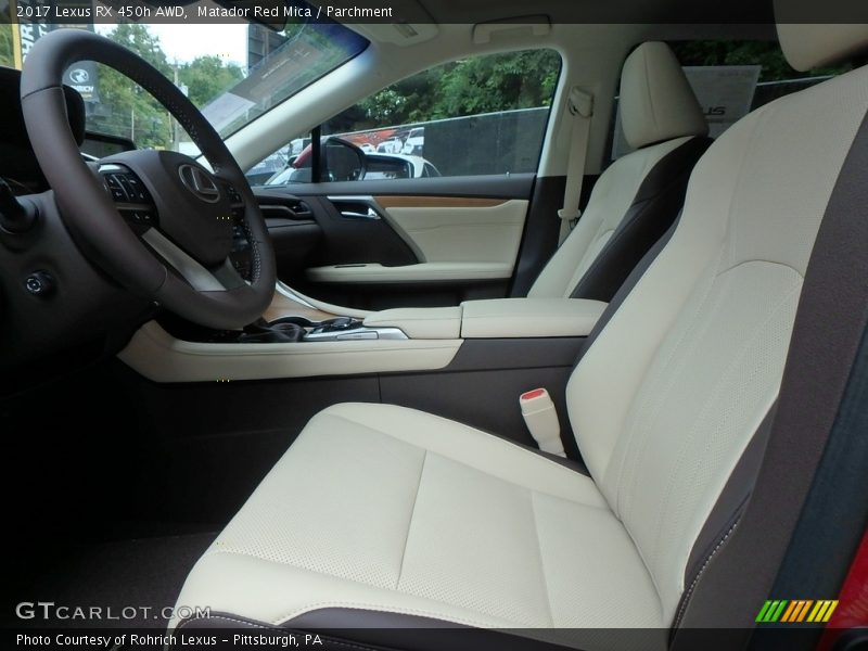 Matador Red Mica / Parchment 2017 Lexus RX 450h AWD