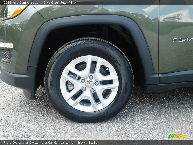 Olive Green Pearl / Black 2018 Jeep Compass Sport