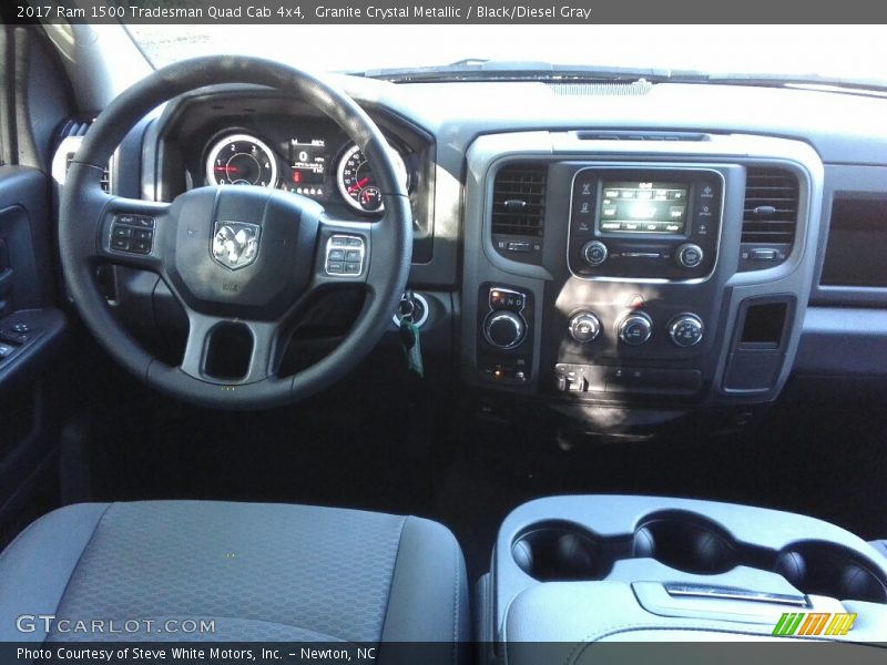 Granite Crystal Metallic / Black/Diesel Gray 2017 Ram 1500 Tradesman Quad Cab 4x4