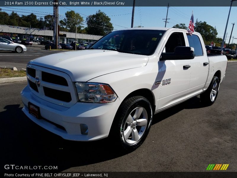 Bright White / Black/Diesel Gray 2014 Ram 1500 Express Crew Cab