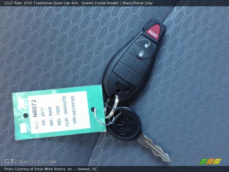 Granite Crystal Metallic / Black/Diesel Gray 2017 Ram 1500 Tradesman Quad Cab 4x4
