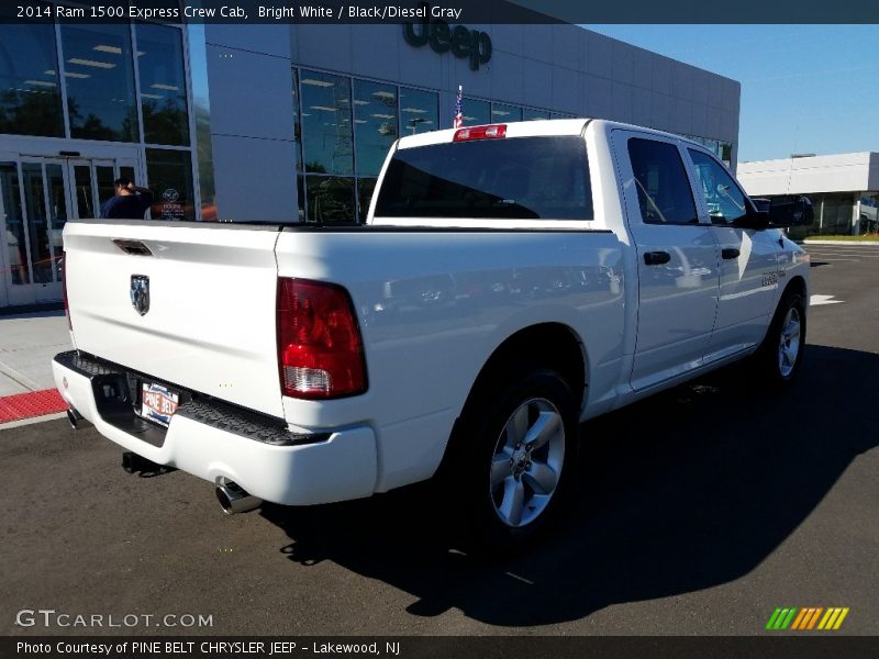 Bright White / Black/Diesel Gray 2014 Ram 1500 Express Crew Cab