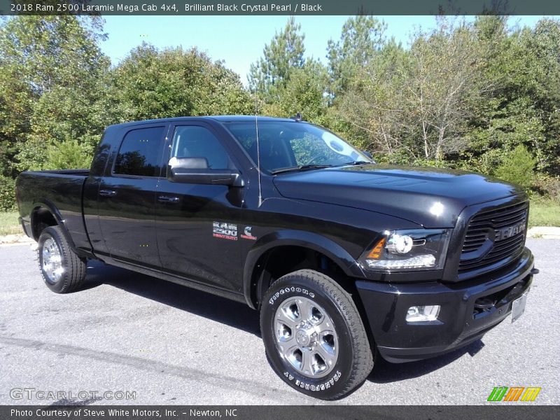 Brilliant Black Crystal Pearl / Black 2018 Ram 2500 Laramie Mega Cab 4x4