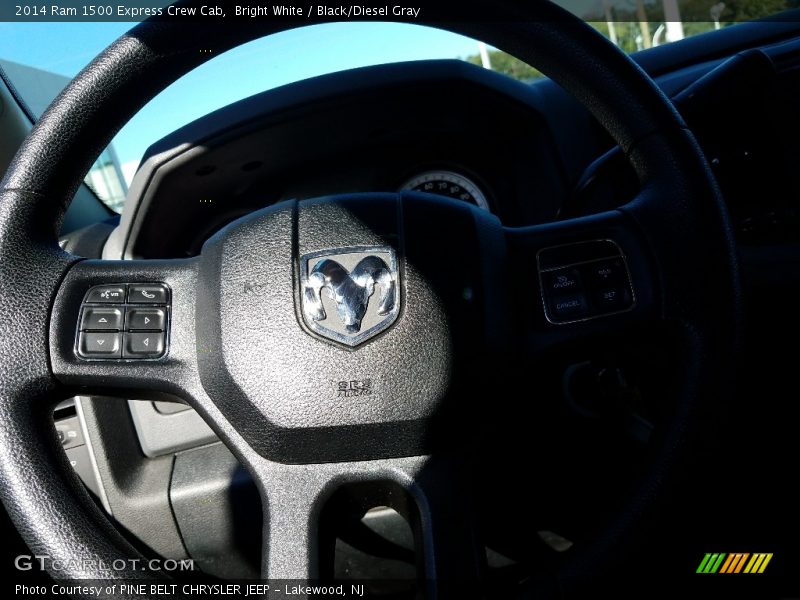 Bright White / Black/Diesel Gray 2014 Ram 1500 Express Crew Cab