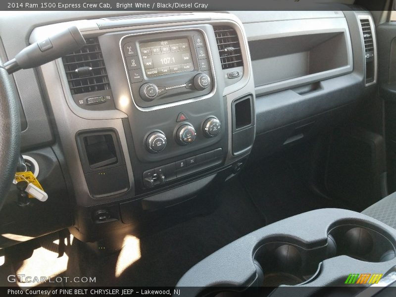 Bright White / Black/Diesel Gray 2014 Ram 1500 Express Crew Cab