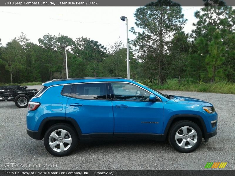 Laser Blue Pearl / Black 2018 Jeep Compass Latitude