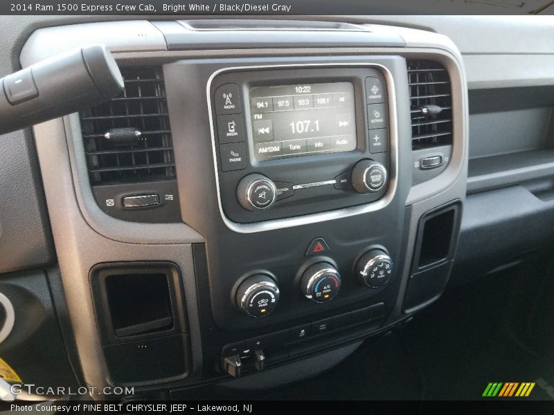 Bright White / Black/Diesel Gray 2014 Ram 1500 Express Crew Cab