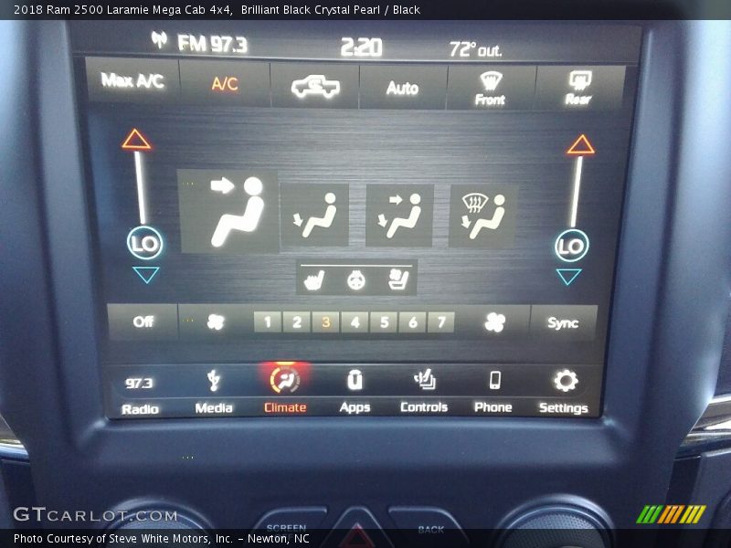 Brilliant Black Crystal Pearl / Black 2018 Ram 2500 Laramie Mega Cab 4x4