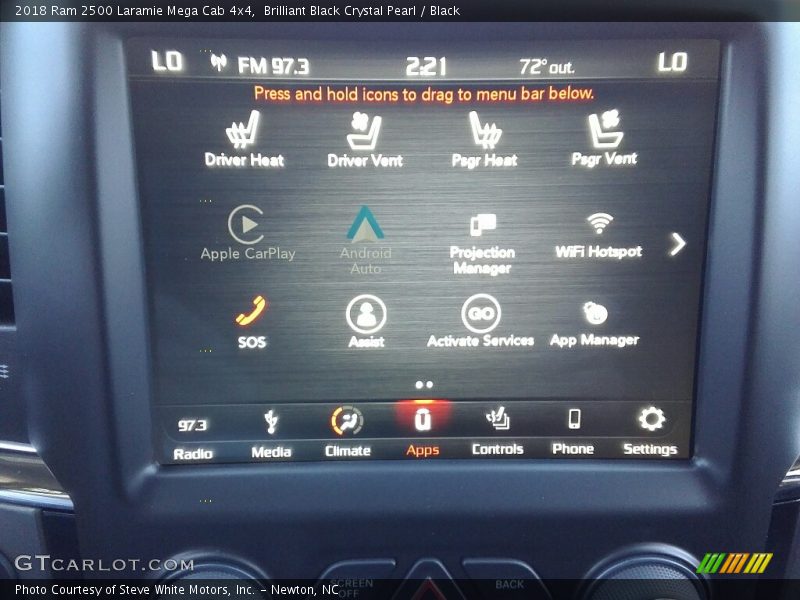 Brilliant Black Crystal Pearl / Black 2018 Ram 2500 Laramie Mega Cab 4x4