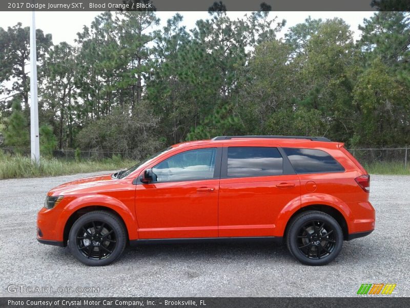 Blood Orange / Black 2017 Dodge Journey SXT
