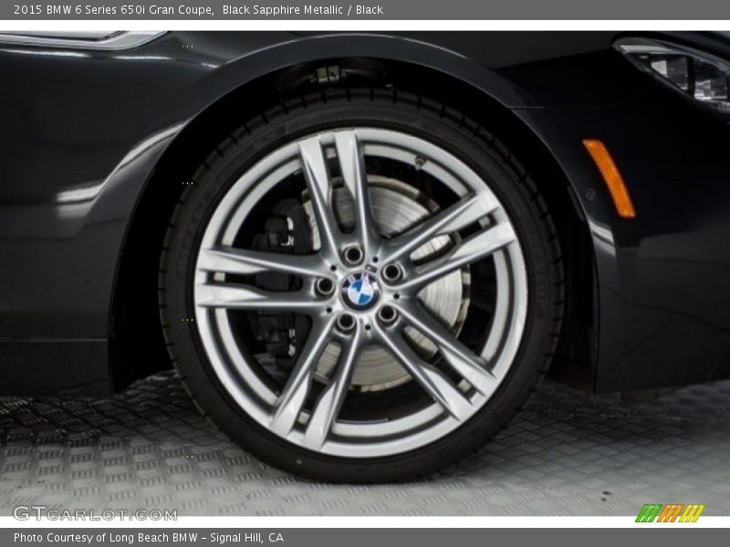 Black Sapphire Metallic / Black 2015 BMW 6 Series 650i Gran Coupe