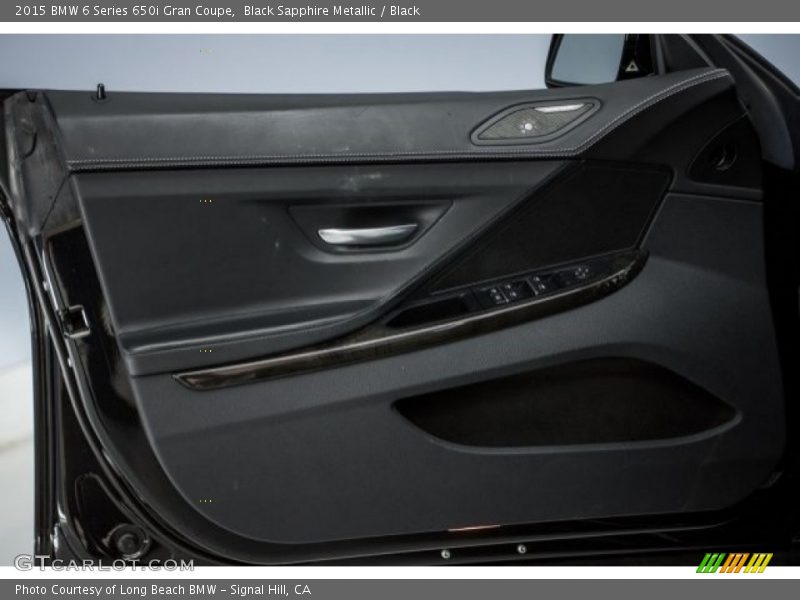 Black Sapphire Metallic / Black 2015 BMW 6 Series 650i Gran Coupe