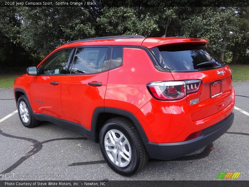 Spitfire Orange / Black 2018 Jeep Compass Sport