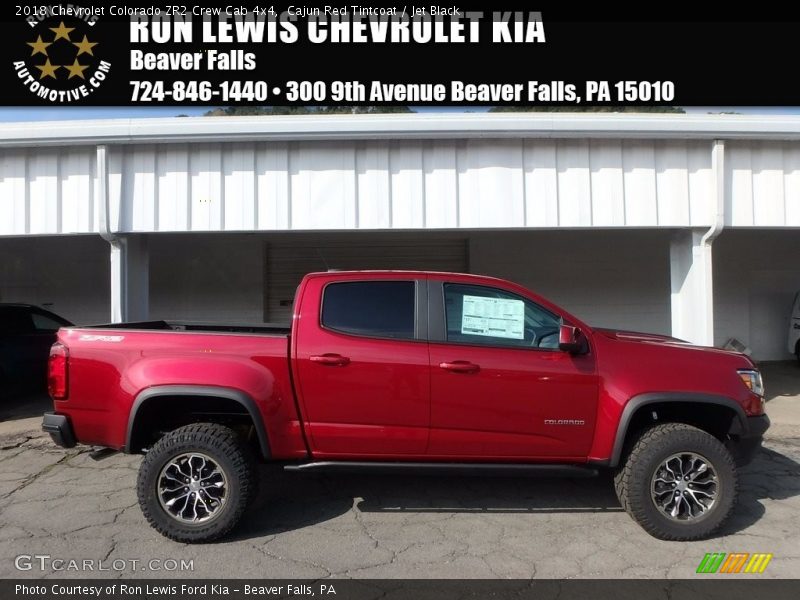 Cajun Red Tintcoat / Jet Black 2018 Chevrolet Colorado ZR2 Crew Cab 4x4