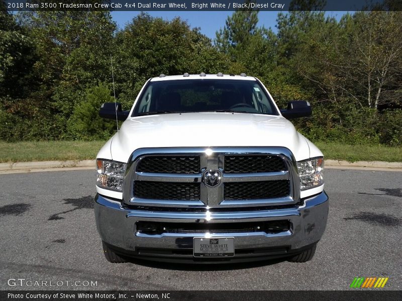 Bright White / Black/Diesel Gray 2018 Ram 3500 Tradesman Crew Cab 4x4 Dual Rear Wheel