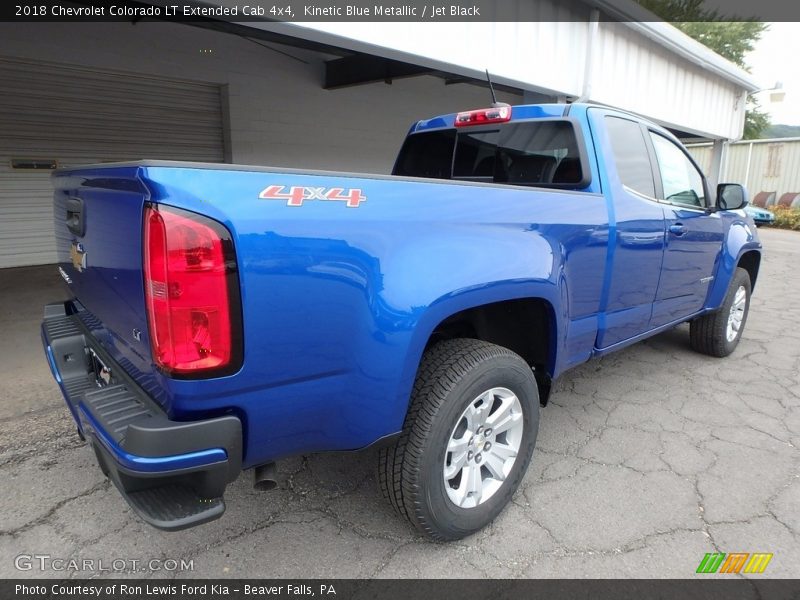 Kinetic Blue Metallic / Jet Black 2018 Chevrolet Colorado LT Extended Cab 4x4