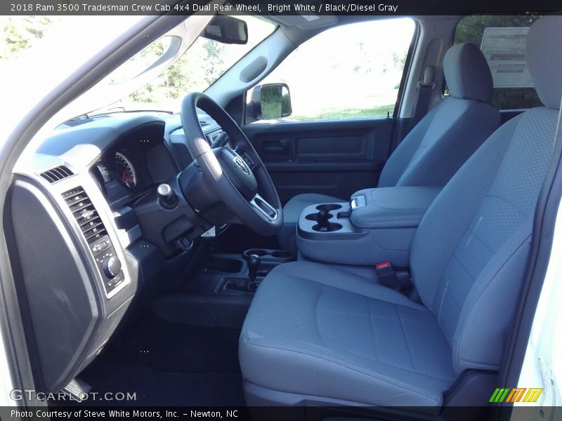 Bright White / Black/Diesel Gray 2018 Ram 3500 Tradesman Crew Cab 4x4 Dual Rear Wheel