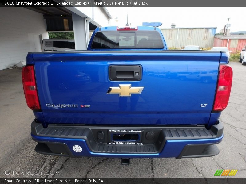 Kinetic Blue Metallic / Jet Black 2018 Chevrolet Colorado LT Extended Cab 4x4