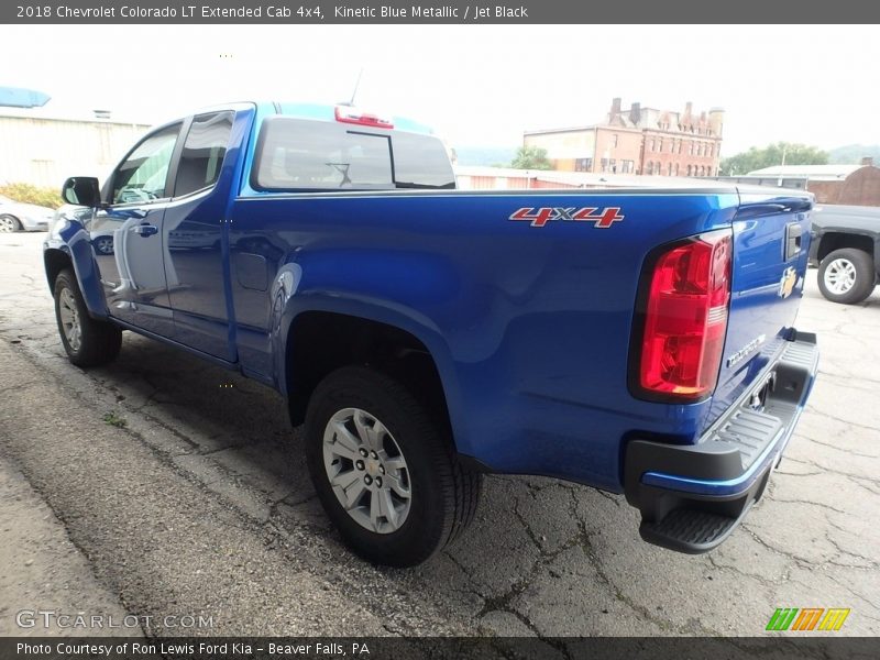 Kinetic Blue Metallic / Jet Black 2018 Chevrolet Colorado LT Extended Cab 4x4
