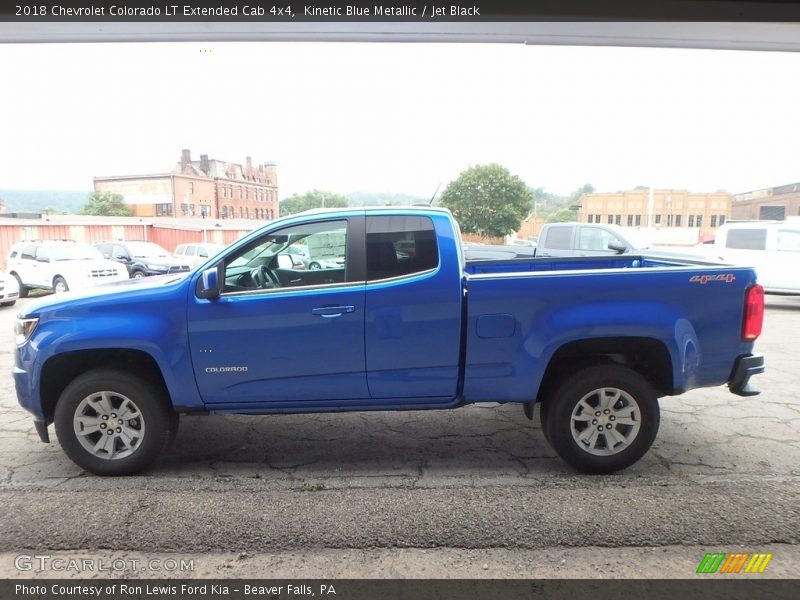 Kinetic Blue Metallic / Jet Black 2018 Chevrolet Colorado LT Extended Cab 4x4