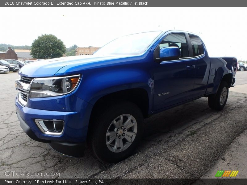 Kinetic Blue Metallic / Jet Black 2018 Chevrolet Colorado LT Extended Cab 4x4
