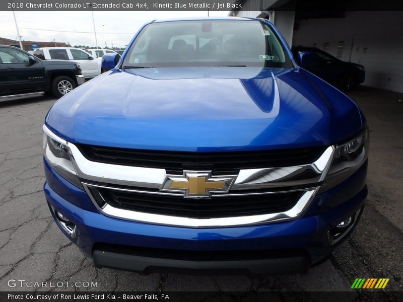 Kinetic Blue Metallic / Jet Black 2018 Chevrolet Colorado LT Extended Cab 4x4