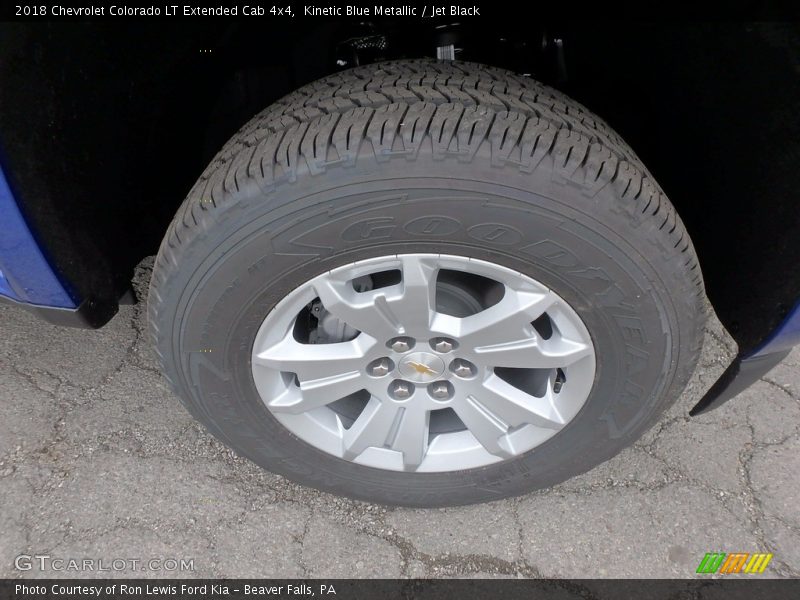 Kinetic Blue Metallic / Jet Black 2018 Chevrolet Colorado LT Extended Cab 4x4