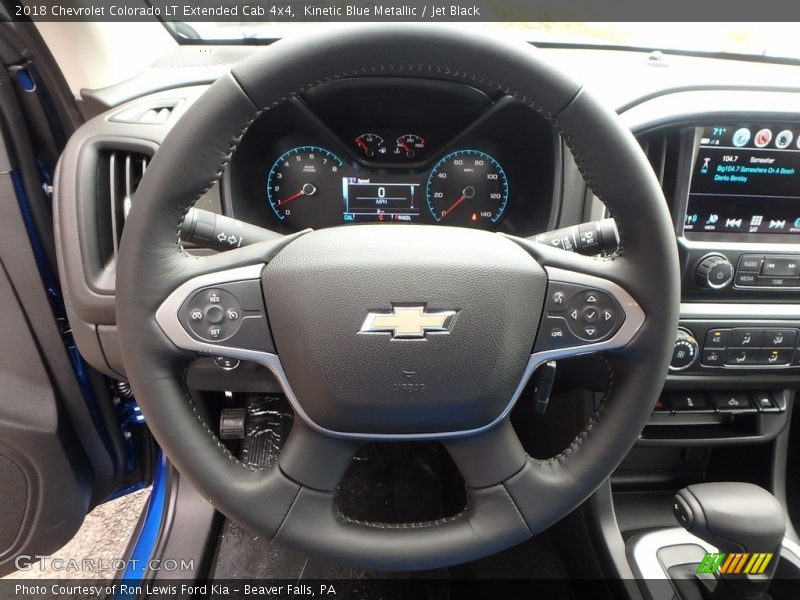 Kinetic Blue Metallic / Jet Black 2018 Chevrolet Colorado LT Extended Cab 4x4