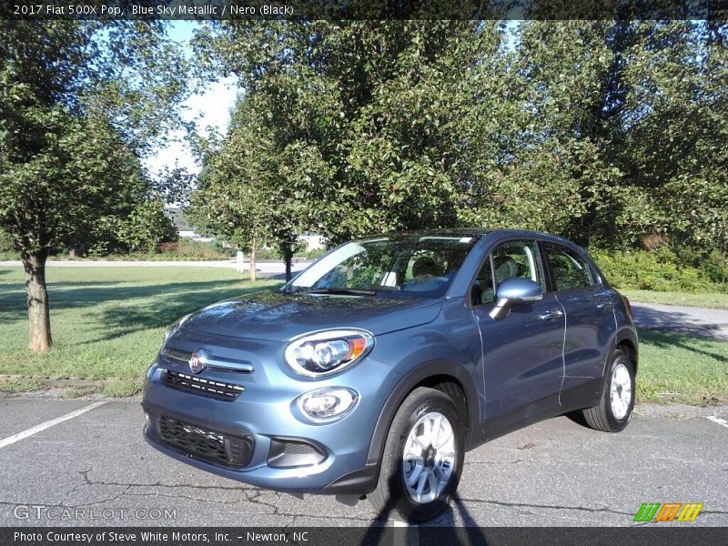 Blue Sky Metallic / Nero (Black) 2017 Fiat 500X Pop