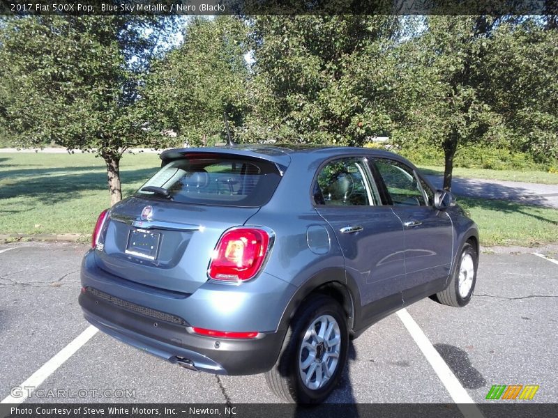 Blue Sky Metallic / Nero (Black) 2017 Fiat 500X Pop