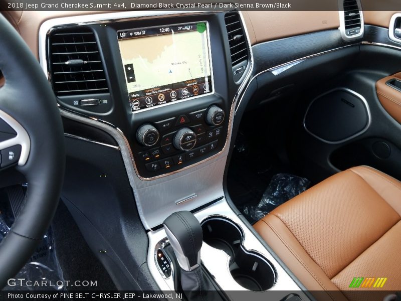 Diamond Black Crystal Pearl / Dark Sienna Brown/Black 2018 Jeep Grand Cherokee Summit 4x4