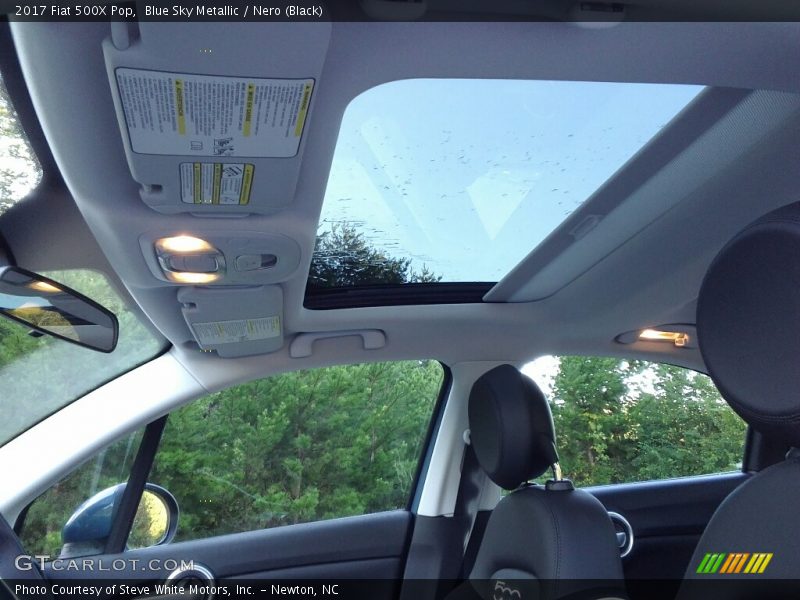 Blue Sky Metallic / Nero (Black) 2017 Fiat 500X Pop