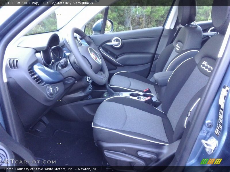 Blue Sky Metallic / Nero (Black) 2017 Fiat 500X Pop