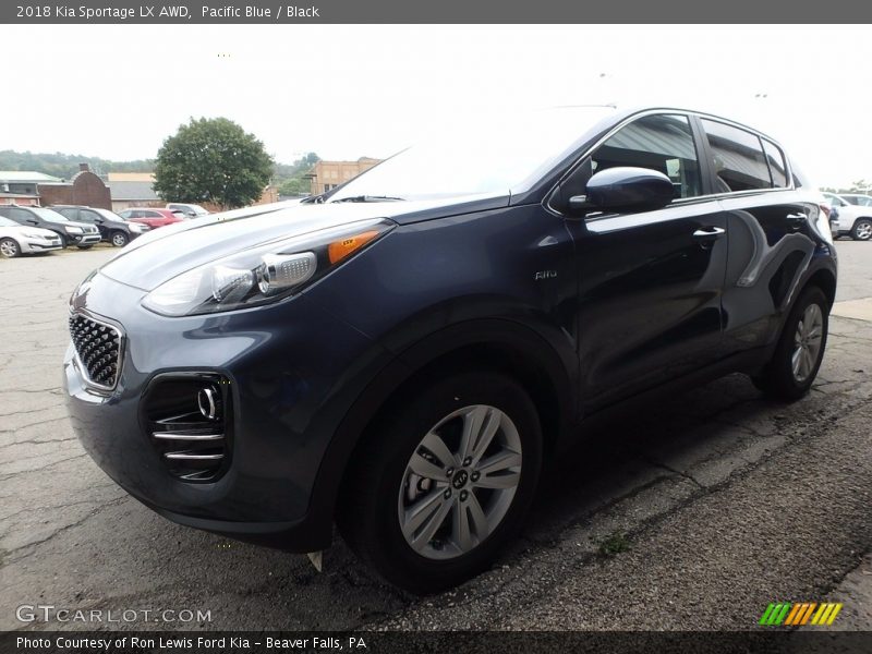 Pacific Blue / Black 2018 Kia Sportage LX AWD