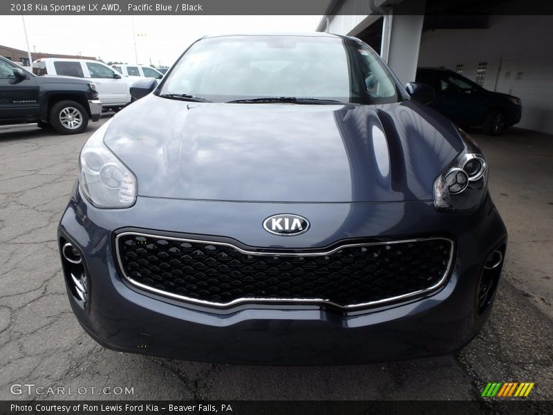 Pacific Blue / Black 2018 Kia Sportage LX AWD