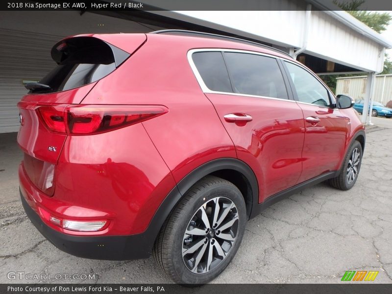 Hyper Red / Black 2018 Kia Sportage EX AWD