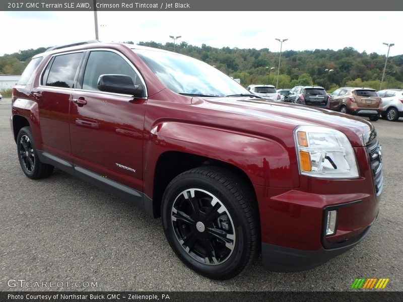 Crimson Red Tintcoat / Jet Black 2017 GMC Terrain SLE AWD