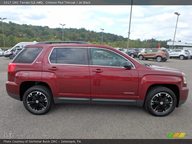 Crimson Red Tintcoat / Jet Black 2017 GMC Terrain SLE AWD