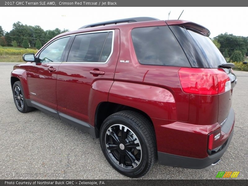 Crimson Red Tintcoat / Jet Black 2017 GMC Terrain SLE AWD